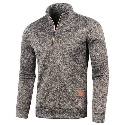 WHWR Men's Fleece Stand Collar Jacket - Slim Casual Half Zipper Pullover - Buy Center US