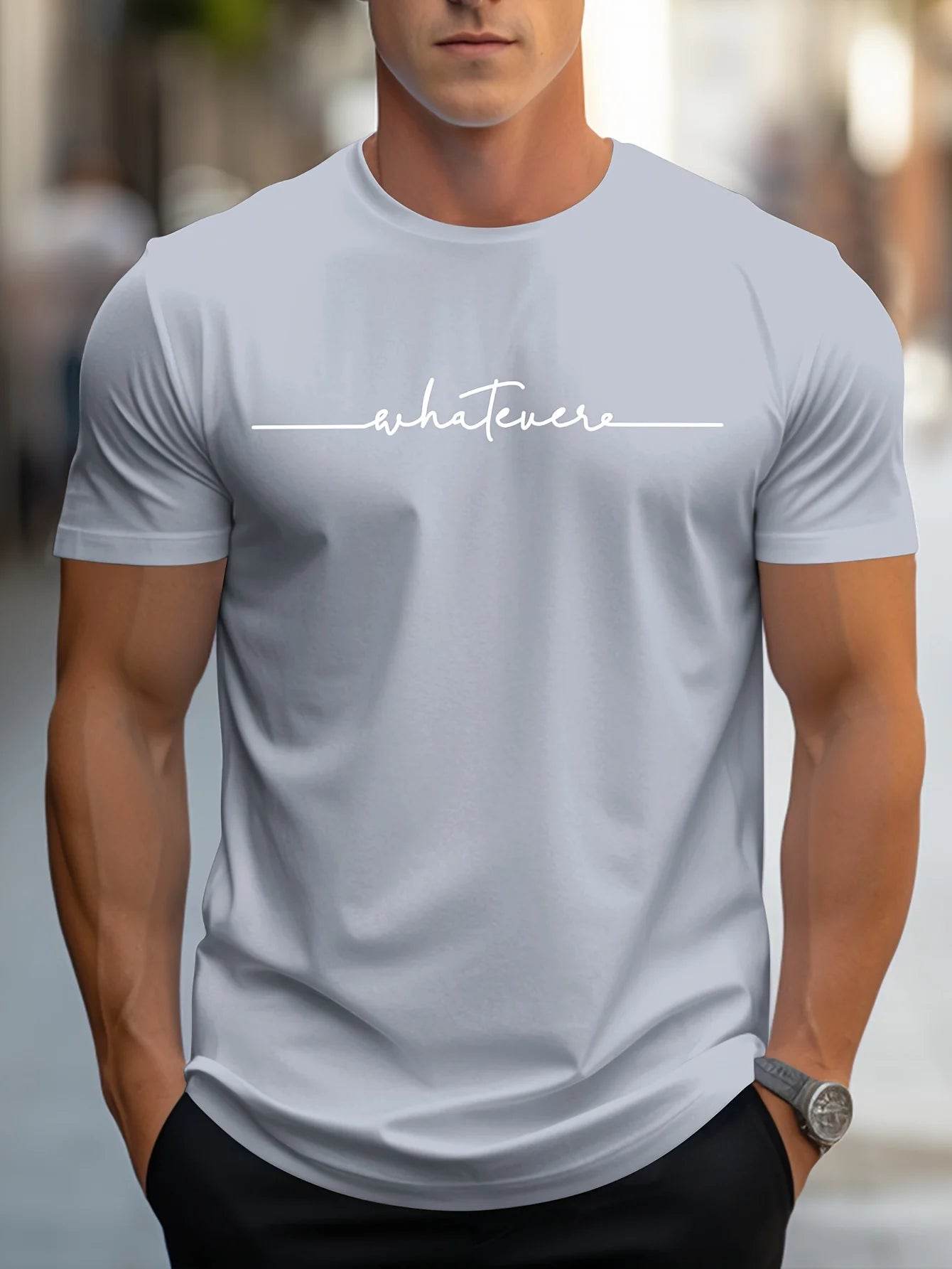 Men's Summer Casual T-Shirt - Lightweight Round Neck Breathable Top - Buy Center US