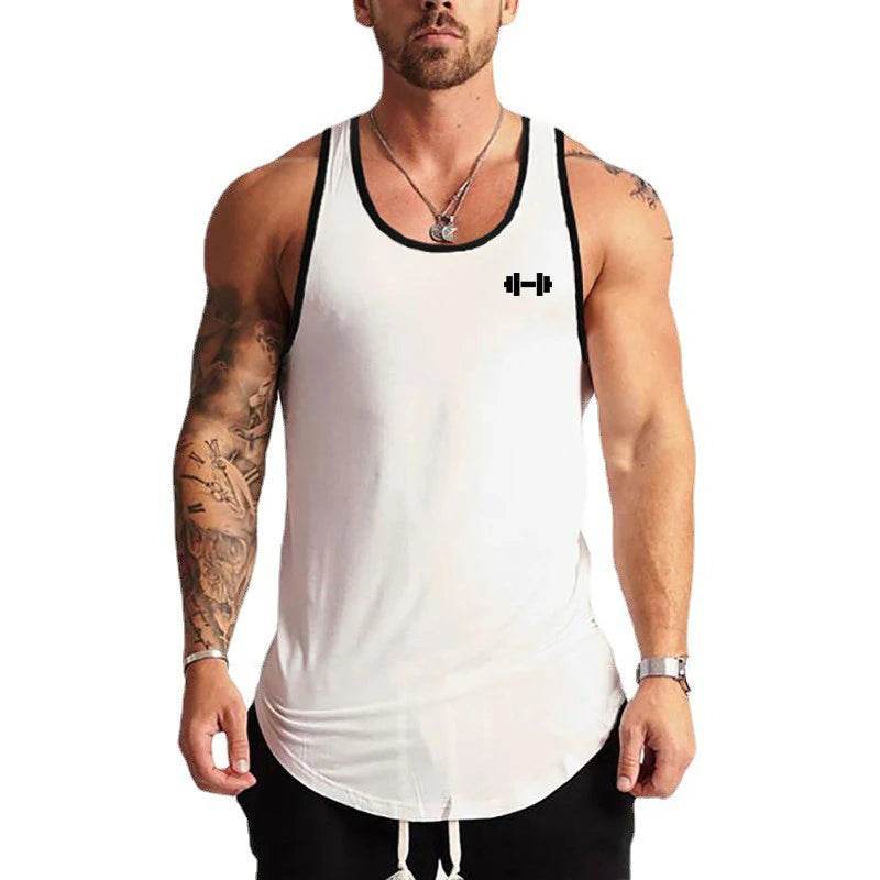 Muscleguys Men's Gym Tank Top - Casual Slim Fit Sleeveless Cotton Shirt - Buy Center US