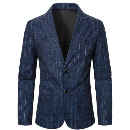Stylish Men's Suit Jacket - Retro Design with Breast Pocket for Events - Buy Center US