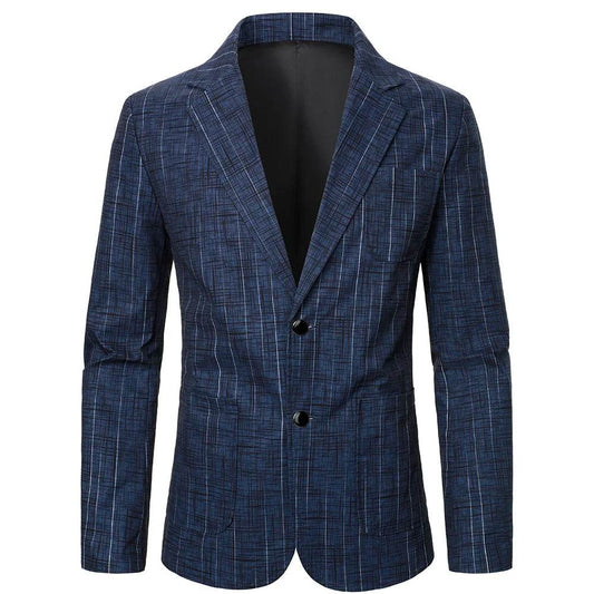 Stylish Men's Suit Jacket - Retro Design with Breast Pocket for Events - Buy Center US