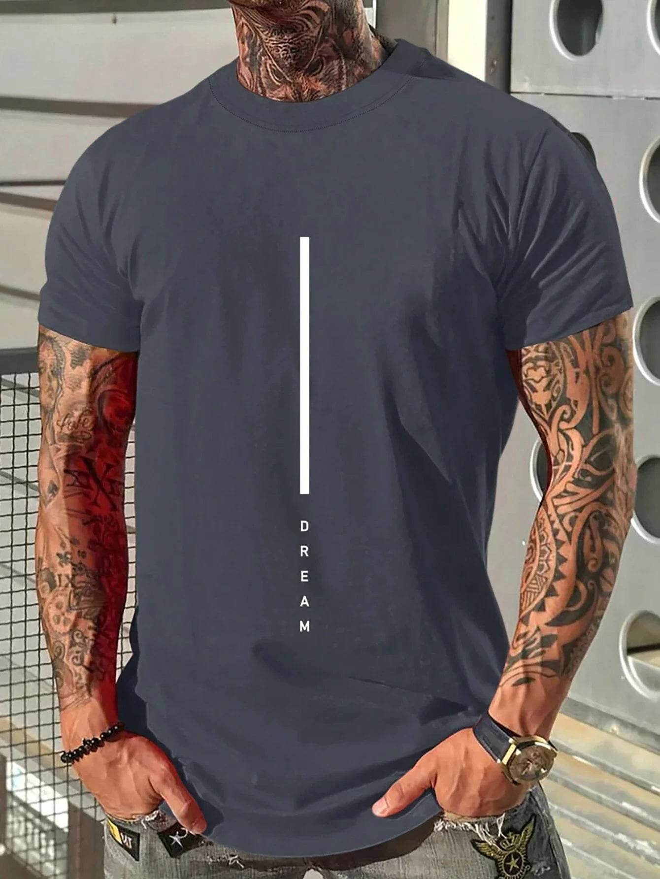 GUILAN Men's 100% Cotton Slim Fit T-Shirt - Breathable Round Neck Style - Buy Center US