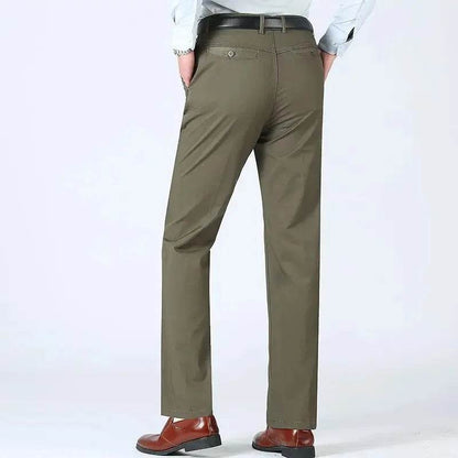 RIYBEOE Men's Straight Suit Pants - Lightweight Cotton Casual Trousers - Buy Center US