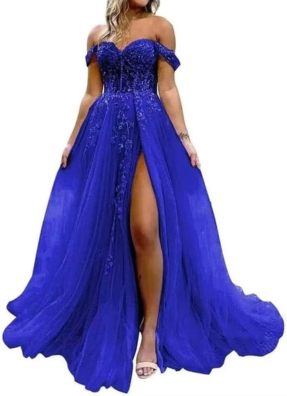 NIXUANYUAN Women's Evening Gala Dress - Sweetheart Lace A-Line Gown - Buy Center US