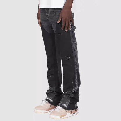 Vintage Ankle Length Washed Jeans for Men - Casual Streetwear Style - Buy Center US