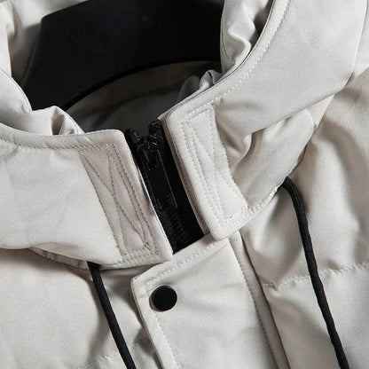 Men's Warm Hooded Parka Jacket - Waterproof, Casual Winter Outerwear - Buy Center US