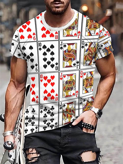 Men's Lion Print Crew Neck T-Shirt - Soft, Breathable Summer Casual Wear - Buy Center US