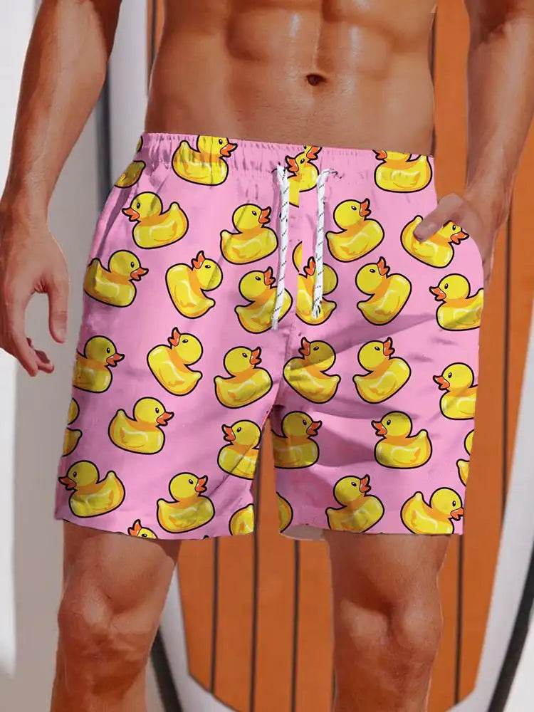2024 Men's Hawaiian Board Shorts - Casual Swim Trunks with Drawstring - Buy Center US
