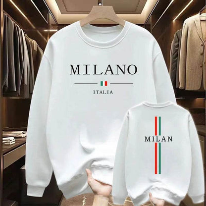 2025 Milan Urban Men's Sweatshirt - Casual O-Neck Pullover for All Seasons - Buy Center US