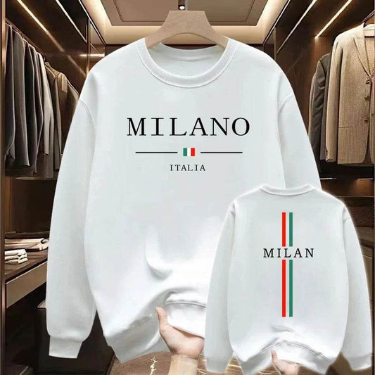 2025 Milan Urban Men's Sweatshirt - Casual O-Neck Pullover for All Seasons - Buy Center US