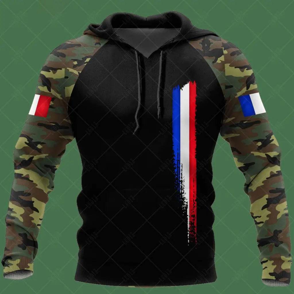 Men's 3D Print France Flag Hoodie - Casual Long Sleeve Autumn Wear - Buy Center US