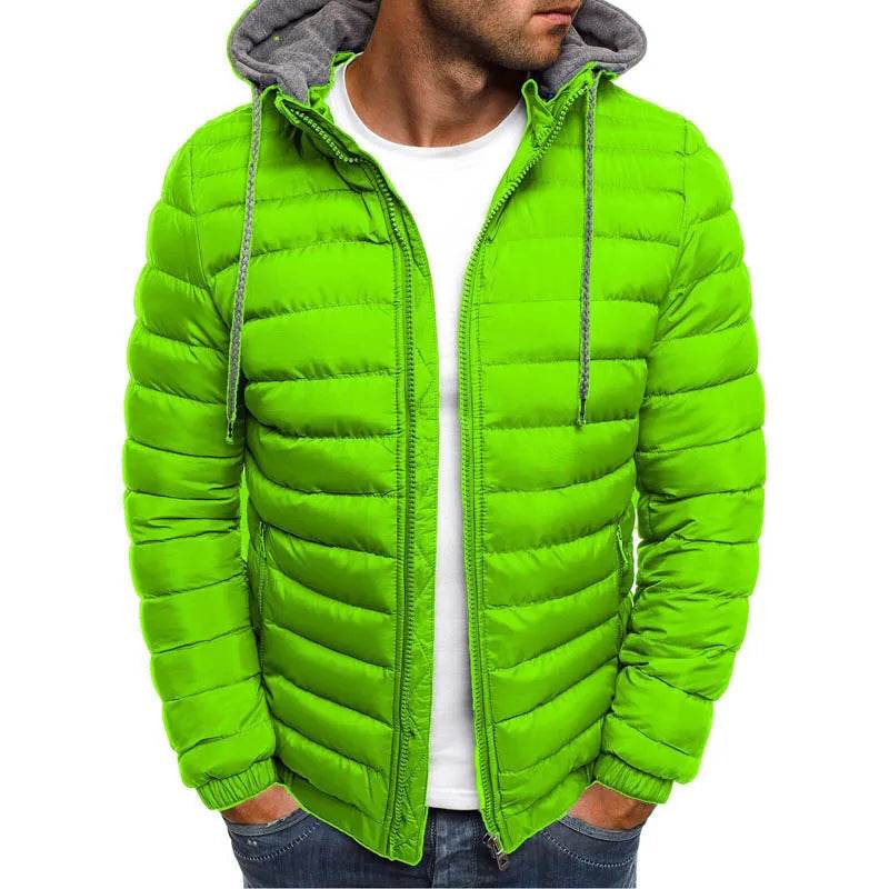 RickRack Men's Hooded Parka Jacket - Warm, Casual, Plus Size in S-3XL - Buy Center US