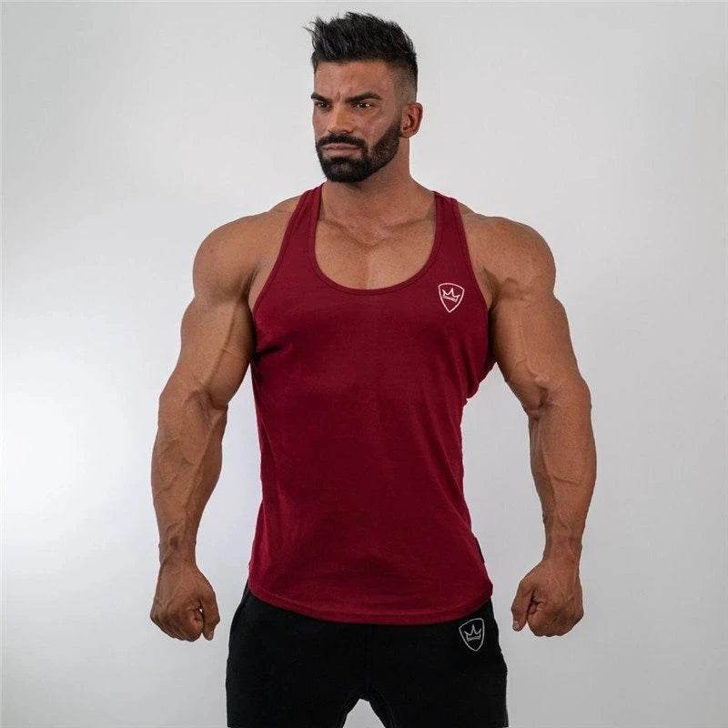 2024 Men's Cotton Gym Tank Tops - Casual Sleeveless Fitness Vest - Buy Center US