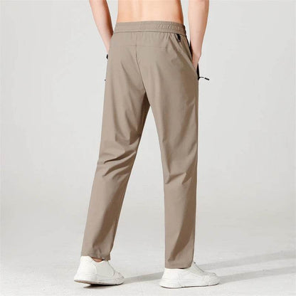 Longe 2024 Summer Ice Silk Men's Trousers - Lightweight Casual Pants - Buy Center US