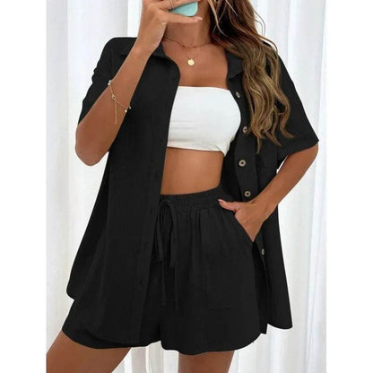 LCSKEREAL Women's Casual Cotton Linen Two-Piece Summer Set - Buy Center US