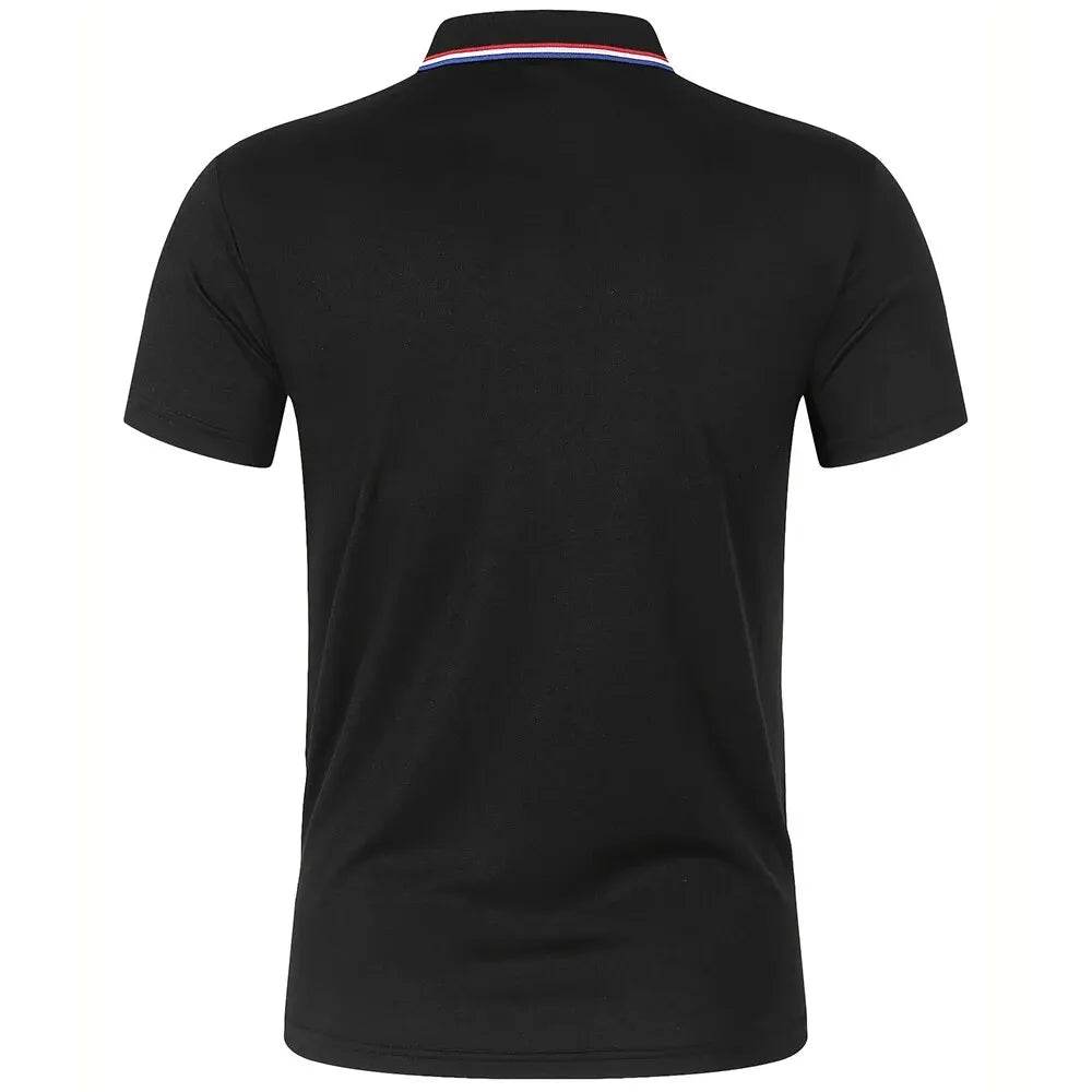 2023 Men's Summer Polo Shirt - Breathable Solid Color Casual Tee - Buy Center US