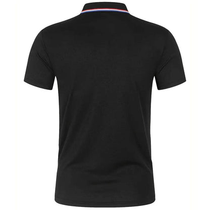 2023 Men's Summer Polo Shirt - Breathable Solid Color Casual Tee - Buy Center US