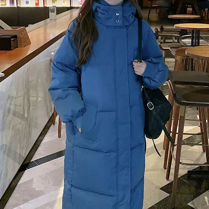 ABRINI Women's Hooded Long Coat - Warm Thicken Casual Parka - Buy Center US