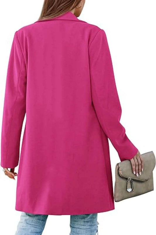 RVHSWDS Women's Double-Breasted Wool Blend Winter Coat - Long Outerwear - Buy Center US