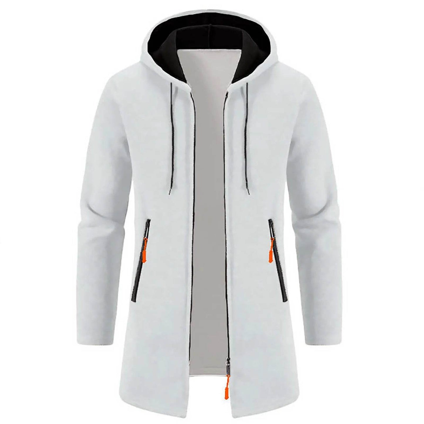 WHooHoo Men's Thin Fleece Jacket - Hooded, Casual Autumn Outerwear - Buy Center US