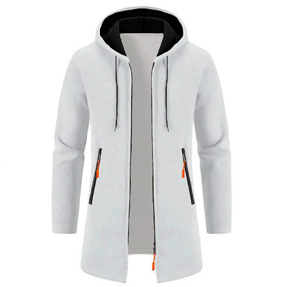WHooHoo Men's Thin Fleece Jacket - Hooded, Casual Autumn Outerwear - Buy Center US