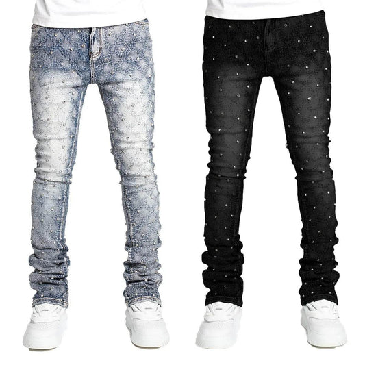 Naupang Men's Straight-Leg Denim Trousers - Casual Fashion Pants - Buy Center US