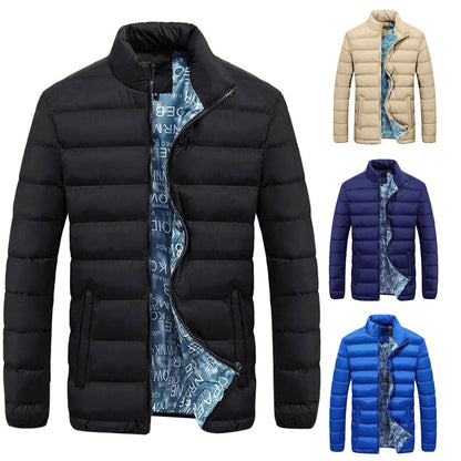 Men's Casual Quilted Jacket - Lightweight Cotton Puffer with Hood - Buy Center US