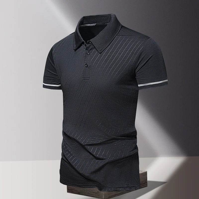 LANE JT Summer Polo Shirt - Fashionable Ice Silk Quick Dry, Short Sleeves - Buy Center US