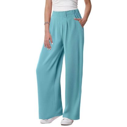 ZOMAXIUJEE Women's Solid Color Palazzo Pants - Casual & Comfortable - Buy Center US