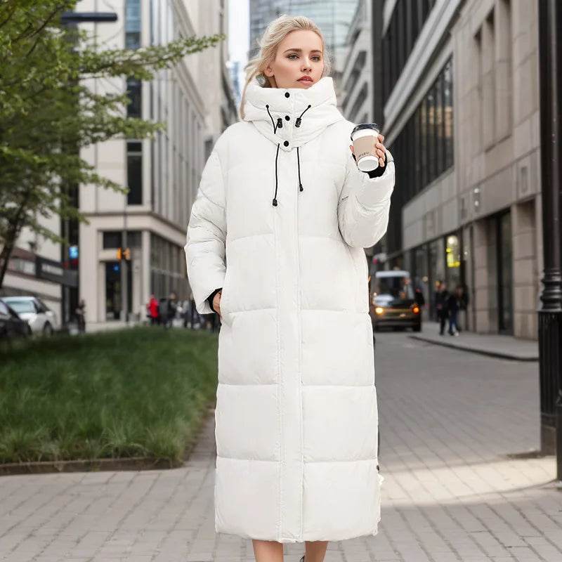 2025 Winter Long Down Cotton Jacket - Oversized & Warm Women's Coat - Buy Center US