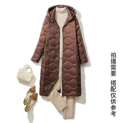 Women’s Lightweight Hooded Down Jacket - Stylish & Warm for Winter - Buy Center US