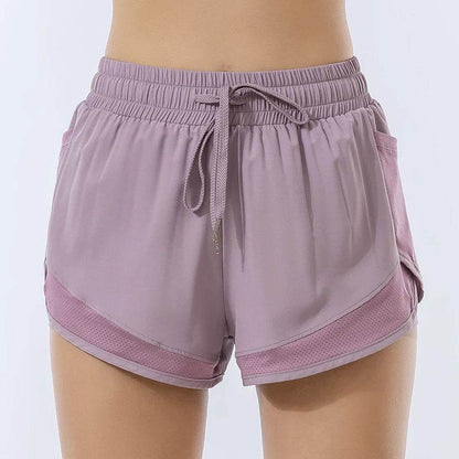 Women's Yoga Shorts - Quick Dry Elastic Fitness Running Wear - Buy Center US