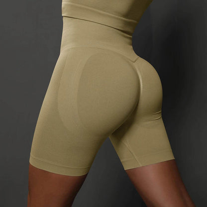 Hamidou High Waist Yoga Shorts for Women - Seamless Gym Fit - Buy Center US
