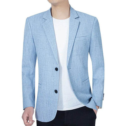 New Summer Men's Slim Blazer Jacket - Casual Business Suit for All Occasions - Buy Center US