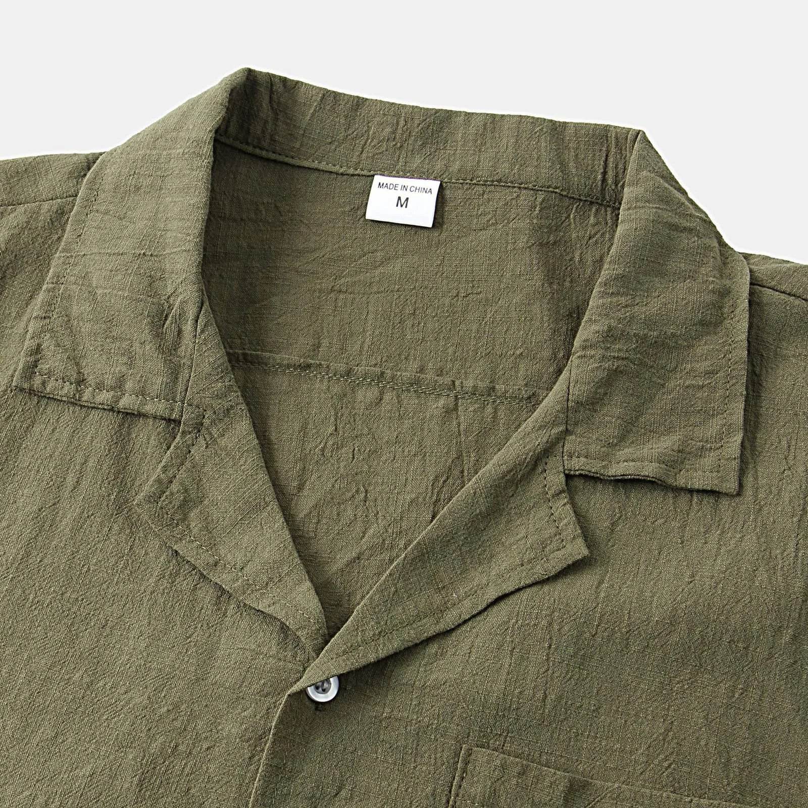 WHooHoo Men's Casual Shirt - Plus Size Breathable Cotton Linen Top - Buy Center US