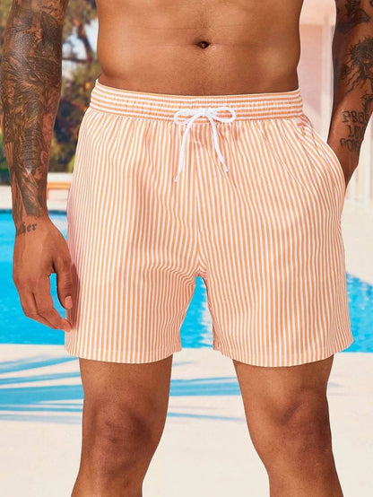 Summer Men's Sports Shorts - 3D Line Splicing, Breathable Polyester - Buy Center US