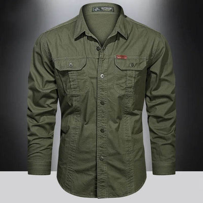 Men's Long Sleeve Casual Cotton Overshirt - Quality Spring Shirts 5XL - Buy Center US
