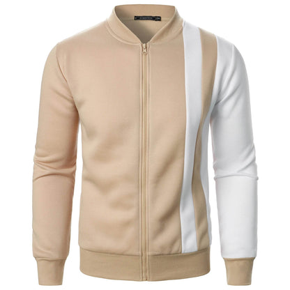 Casual Long Sleeve Zipper Gym Blazer - Men's Spring & Fall Jacket - Buy Center US