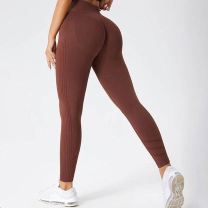 High-Waisted Seamless Yoga Pants - Peach Butt Lift Fit for Women - Buy Center US