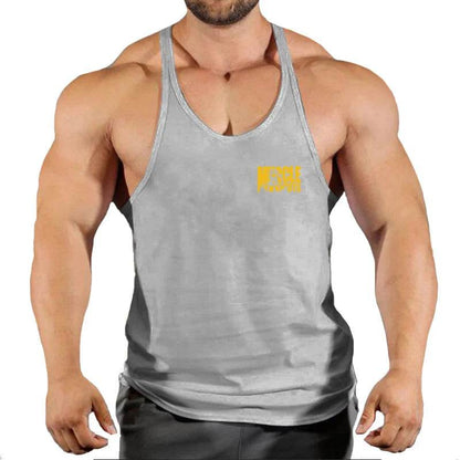 Muscle Guys Cotton Gym Tank Tops - Men's Sleeveless Bodybuilding Undershirt - Buy Center US
