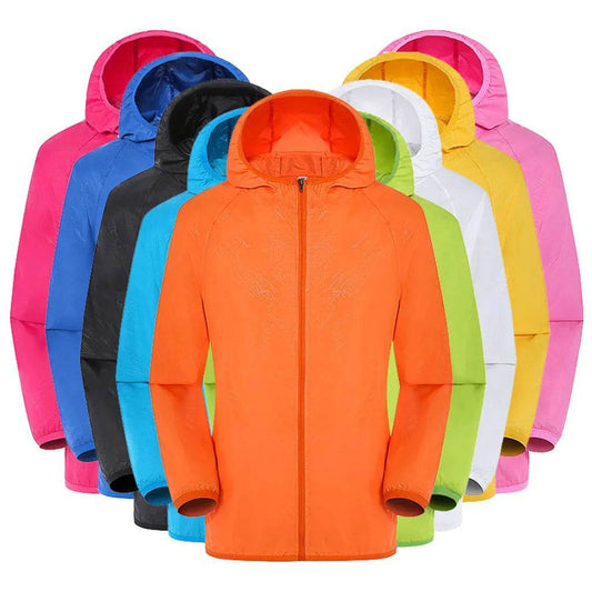 Waterproof Camping Rain Jacket - Men's & Women's Quick Dry Windbreaker - Buy Center US