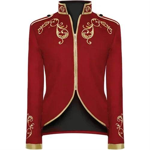 Qj Cinga British Style Embroidered Flower Suit - Wedding Party Blazer - Buy Center US