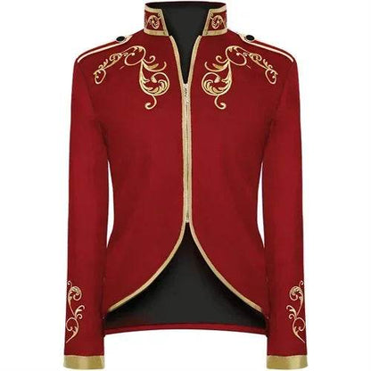 Qj Cinga British Style Embroidered Flower Suit - Wedding Party Blazer - Buy Center US