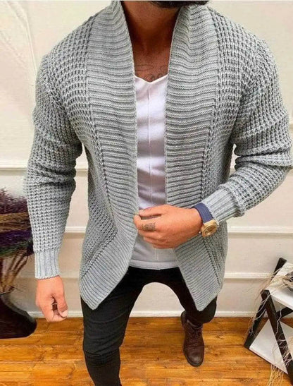 DOIYTTS Men's Casual Long Sleeve Knitted Sweater - Spring Outerwear - Buy Center US