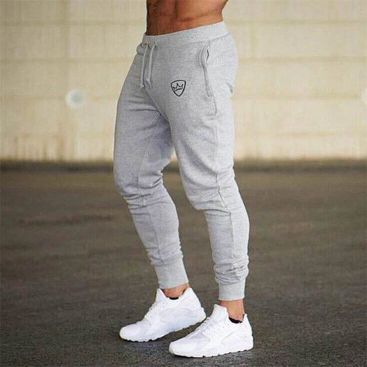 Shield Print Men's Jogging Pants - Breathable, Casual Sweatpants for All Seasons - Buy Center US