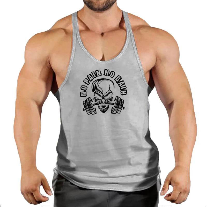 2024 Cotton Sleeveless Tank Tops for Men - Casual Bodybuilding Vest - Buy Center US