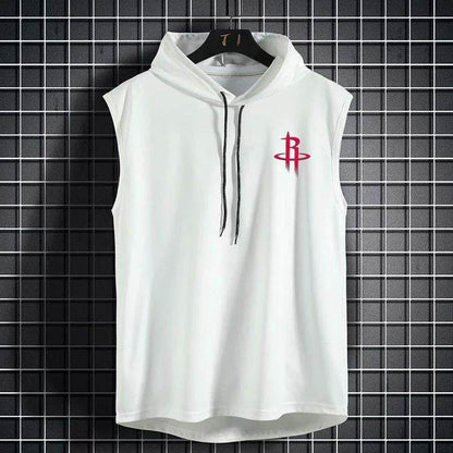 Summer Breathable Hooded Basketball Vest - Quick-Drying Casual Tank Top - Buy Center US