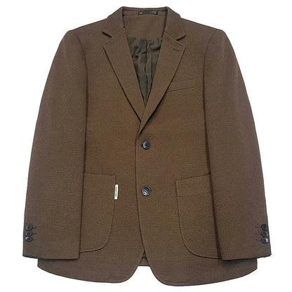 Men's Green Plaid Waffle Blazer - Trendy High-Quality Coat for Casual Style - Buy Center US