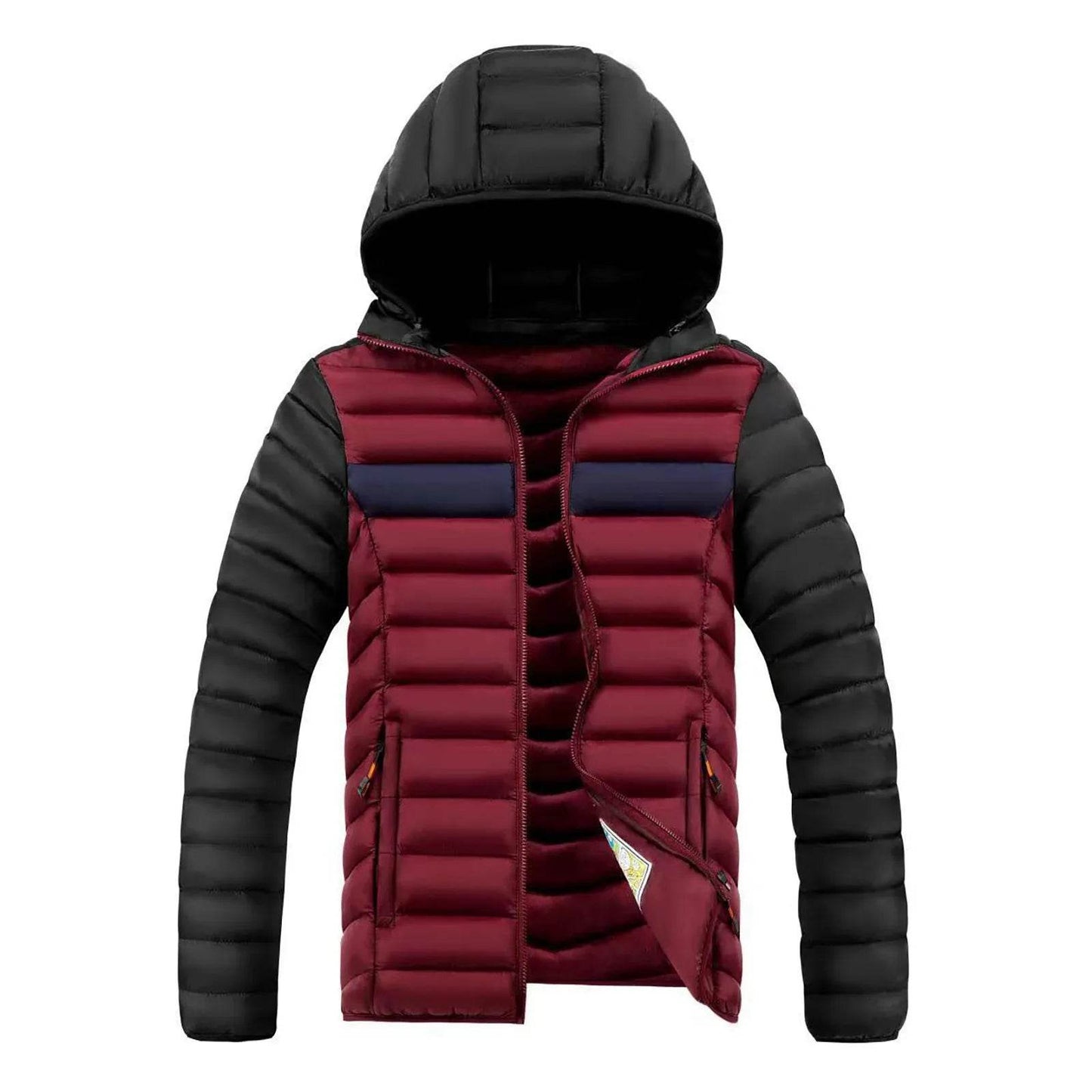 Men's Windproof Hiking Jacket - Warm Hooded Thermal Winter Coat - Buy Center US