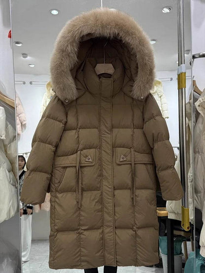 LAJWMPLXLSCN Women's Hooded Down Jacket - Thick & Knee Length - Buy Center US